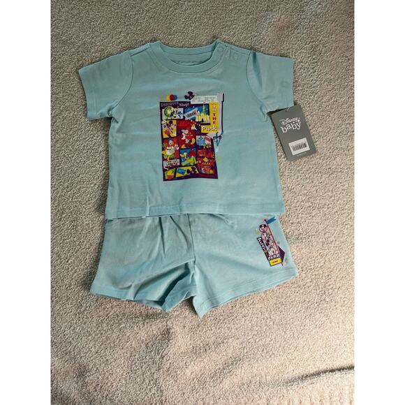 Disney Baby Play in the Park Two Piece Short Set 6-9 months - Picture 3 of 5